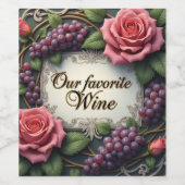 飲食物ワインラベル ワインラベル (シングルラベル)