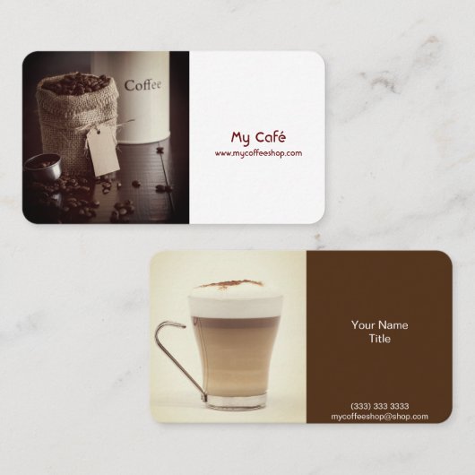 飲食物名刺 名刺 (正面/裏面)