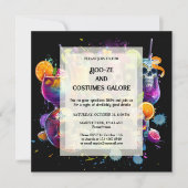 飲鮮やかみ酒を飲むハローウィンパーティ シーズンカード (正面)