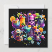 飲鮮やかみ酒を飲むハローウィンパーティ シーズンカード (裏面)