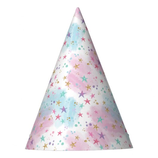 飴と砂糖のパターン パーティーハット (正面)