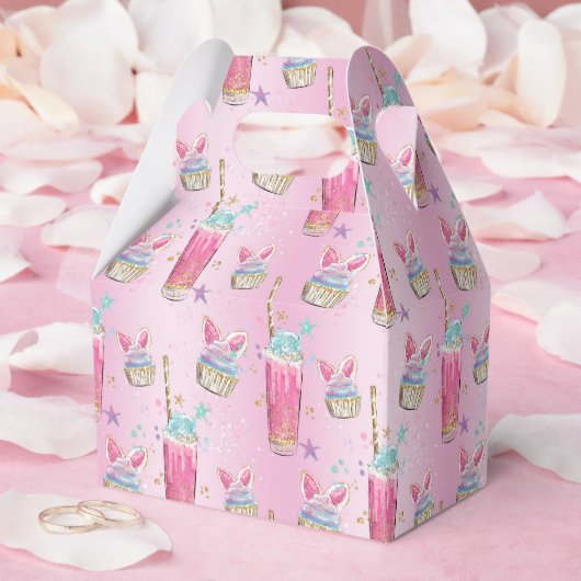 飴と砂糖のパターン フェイバーボックス (ウェディング)