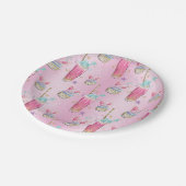 飴と砂糖のパターン ペーパープレート (アングル)