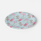 飴と砂糖のパターン ペーパープレート (アングル)