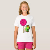 飴を持つ蝶 Tシャツ (正面フル)