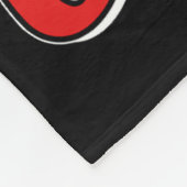 飴吸杖ストライプXmのはいけな フリースブランケット (角)