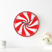 飴玉のペパーミントの時計 ラージ壁時計 (ホーム)