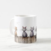 飼いおもしろい猫かわいい動物のペット コーヒーマグカップ (正面左)