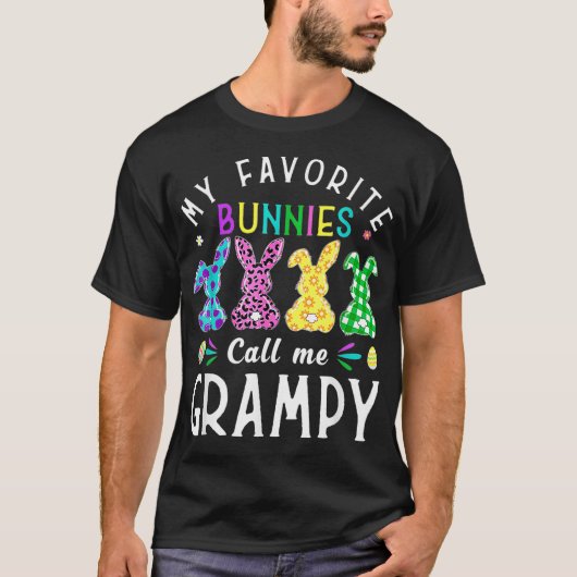 飼いお気に入りの犬,グランピー・バニー・エッグ・ループと呼ばれる Tシャツ (正面)