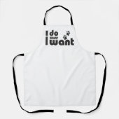 飼いたいおもしろい事をする エプロン (正面)