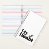 飼いたいおもしろい事をする ノートブック (内側)