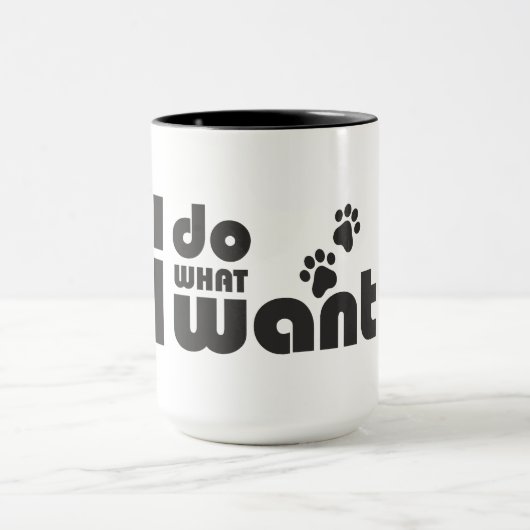 飼いたいおもしろい事をする マグカップ (中央)