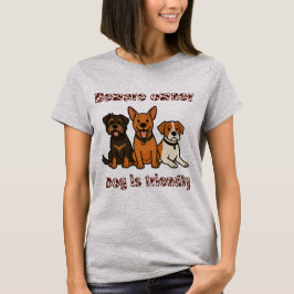 飼い主に気をつけろ 犬は友好的 | 面白い犬好き Tシャツ