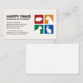 飼い慣らされたペット |動物ショップ 名刺 (正面/裏面)