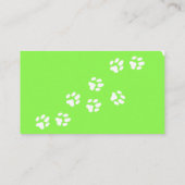 飼い慣らし芝生グリーン用のカスタマイズ可能名刺 名刺 (裏面)