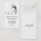 飼い犬および人間の友情の名刺 名刺 (正面/裏面)