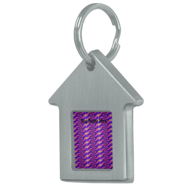 飼い犬の名前文字とペットの飼い犬や猫ラベル ペットネームタグ (正面右)