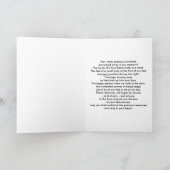 飼い犬の死の悔やみや弔慰 カード (内部)