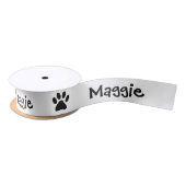 飼い犬の誕生日のためのカスタムな足のプリントのギフトのリボン サテンリボン (リール)
