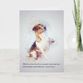 飼い犬(ジャックラッセル)のカスタムな悔やみや弔慰の損失 カード