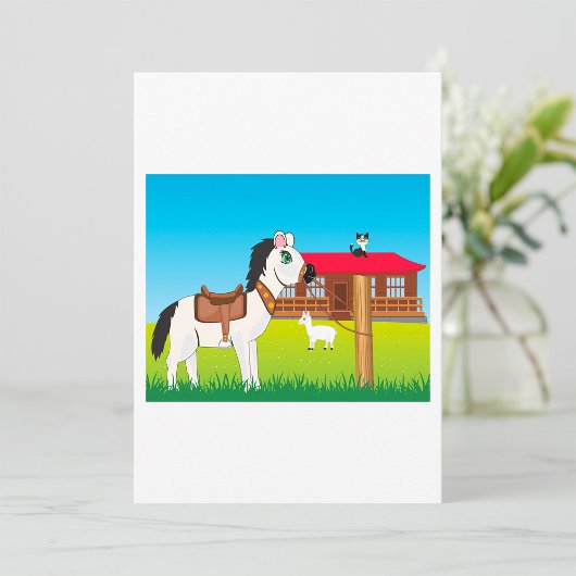 飼い猫とヤギの漫画 招待状