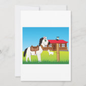 飼い猫とヤギの漫画 招待状 (正面)