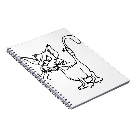 飼い猫のけがをした動物の包帯ネコ国内 ノートブック (右側)