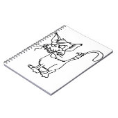 飼い猫のけがをした動物の包帯ネコ国内 ノートブック (左側)