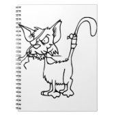 飼い猫のけがをした動物の包帯ネコ国内 ノートブック (正面)