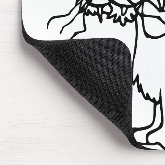 飼い猫のけがをした動物の包帯ネコ国内 マウスパッド (コーナー)