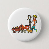 飼い猫 缶バッジ (正面)