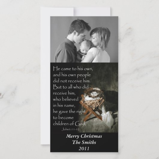 飼い葉桶そしてイバラの冠… シーズンカード (正面)