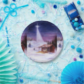 飼い葉桶で遠くに ペーパープレート (パーティー)