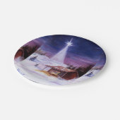 飼い葉桶で遠くに ペーパープレート (アングル)