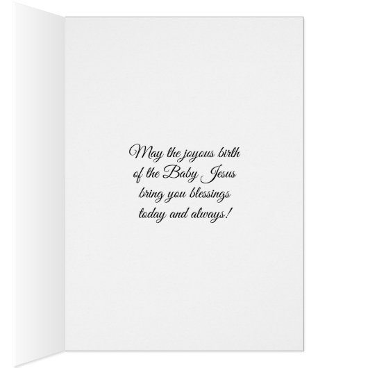 飼い葉桶のクリスマスの花柄のベビーイエス・キリスト (内側 (右))