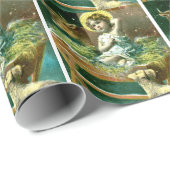 飼い葉桶のベビーイエス・キリスト ラッピングペーパー (ロールコーナー)