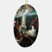 飼い葉桶のマドンナそして子供 セラミックオーナメント (右)