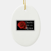 飼い葉桶のマドンナそして子供 セラミックオーナメント (裏面)