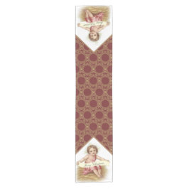 飼い葉桶のメリークリスマスのクリスマスのベビーイエス・キリスト ショートテーブルランナー