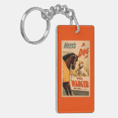 飼い葉桶の劇場ポスターのHoytのA犬 キーホルダー (正面左)