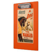 飼い葉桶の劇場ポスターのHoytのA犬 クリップボード (左)