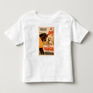 飼い葉桶の劇場ポスターのHoytのA犬 トドラーTシャツ