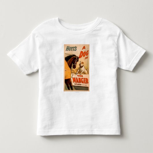 飼い葉桶の劇場ポスターのHoytのA犬 トドラーTシャツ (正面)