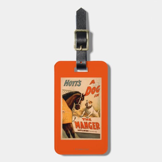 飼い葉桶の劇場ポスターのHoytのA犬 ラゲッジタグ (正面縦)