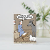 飼い葉桶の危険の出生場面 シーズンポストカード (スタンド正面)