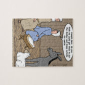 飼い葉桶の危険の出生場面 ジグソーパズル (横)