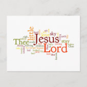 飼い葉桶キャロルで遠くに シーズンポストカード (正面)