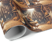 飼い鶏を抱き猫 ラッピングペーパー (ロールコーナー)