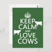 飼って下さい平静および愛牛(すべての色)を ポストカード (正面/裏面)