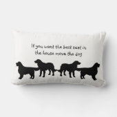 飼最高の犬ペットのユーモアシート ランバークッション (裏面)